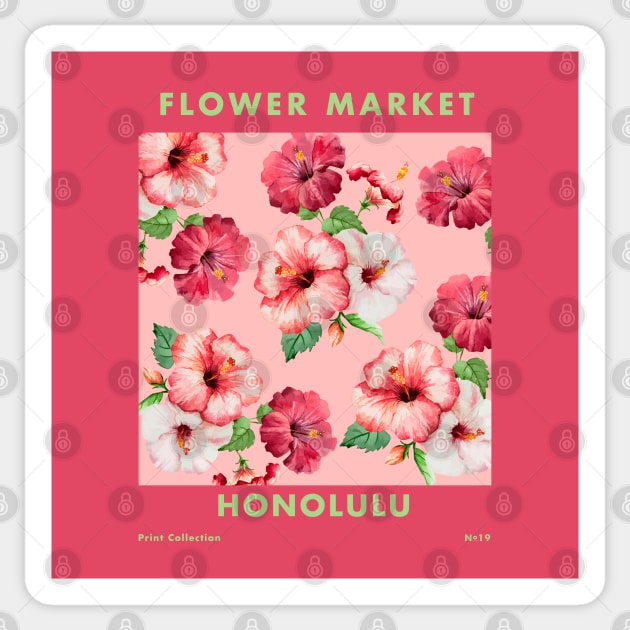 Flower Market Honolulu Sticker by edmproject